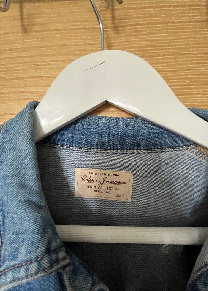 Kısa kot ceket - Görsel 3