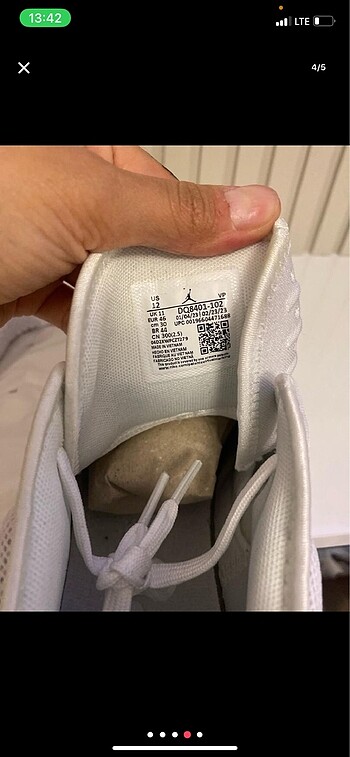 tek ebat Beden beyaz Renk Orjinal nike Erkek spor ayakkabı