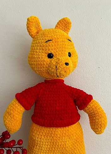 El örgüsü tasarım oyuncak ayı mini pooh satışta.