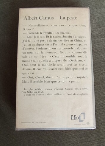  La peste ALBERT CAMUS(KOLEKSİYONLUK)