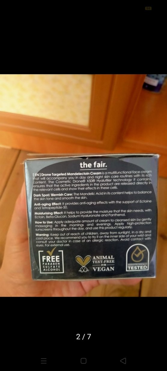 the fair. Drone-Targeted Mandelectoin Krem 50 ml - Görsel 2