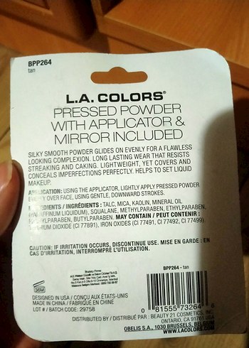 L.A. COLORS Ten Rengi Preslenmiş Pudra - Görsel 2