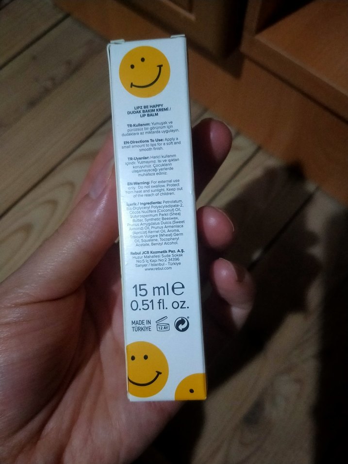 Lipz Be Happy Dudak Bakım Kremi 15ml - Görsel 2