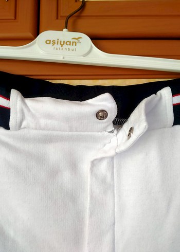 Beyaz Kemerli Spor Rahat Kadın Pantolon - Görsel 6