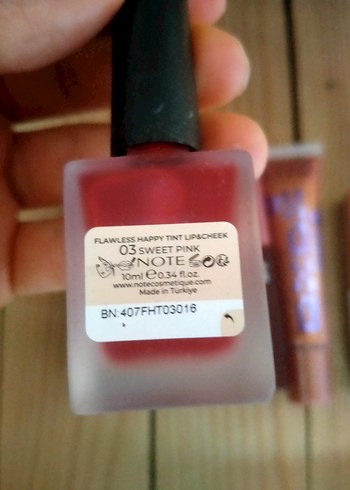 Pembe Likit Dudak ve Yanak Tint - Görsel 3