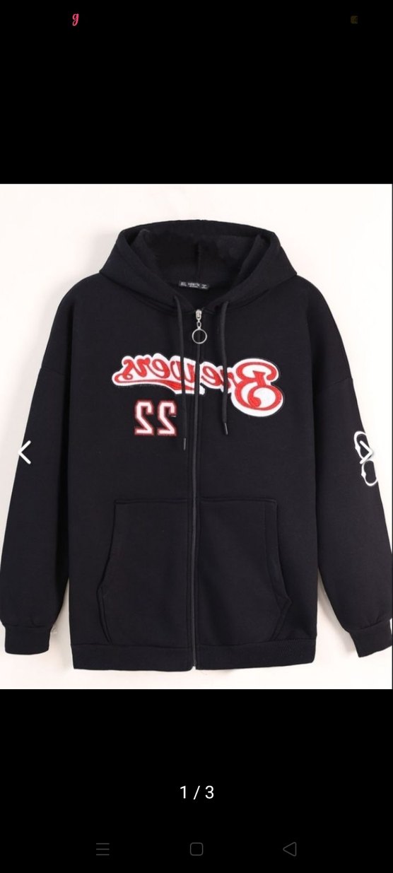 Kadın Siyah Fermuarlı Kapüşonlu Sweatshirt - Görsel 3