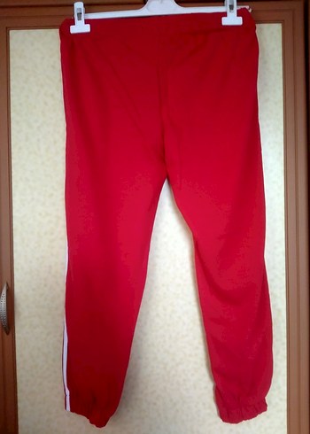 Kırmızı Çizgili Kadın Eşofman Altı - Görsel 4