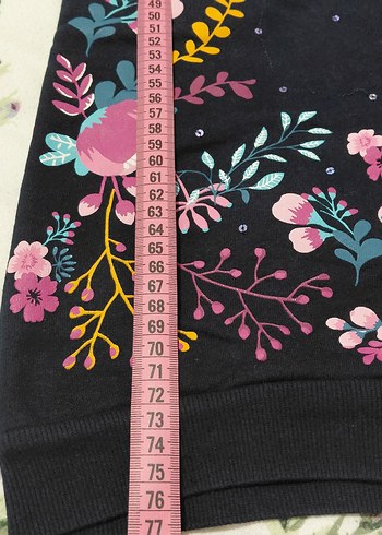 Çiçek Desenli Kız Uzun Kollu Bohem Tunik - Görsel 3