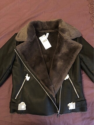Mango Kürklü Biker Ceket