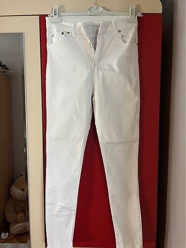s Beden beyaz Renk Pantalon