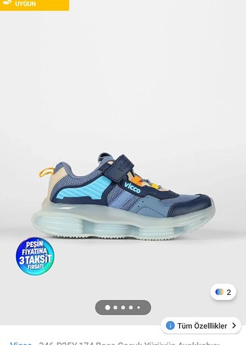Mavi Erkek Çocuk Sneakers Velcro Bağcıklı