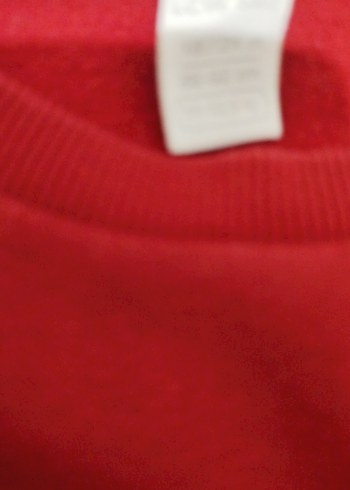 Kız Çocuk Kırmızı Fırfırlı Sweatshirt şardonlu - Görsel 4