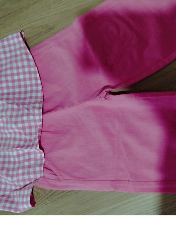 Pembe Pilili Kısa Kollu Bebek Kız Takımı - Görsel 2