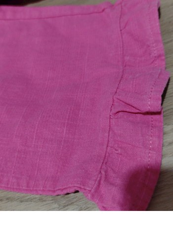 Pembe Pilili Kısa Kollu Bebek Kız Takımı - Görsel 3