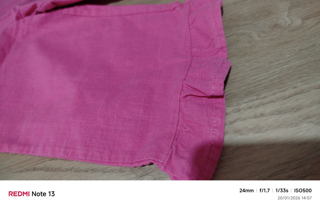 Pembe Pilili Kısa Kollu Bebek Kız Takımı - Görsel 3