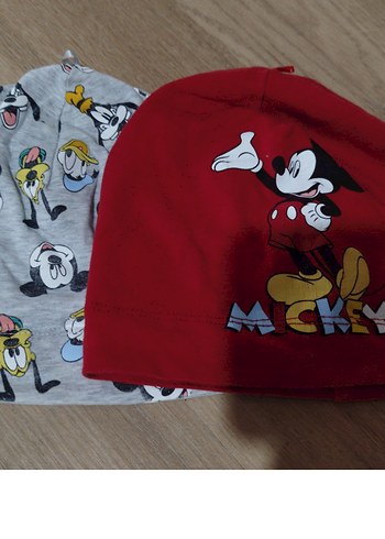Mickey Mouse Desenli Çocuk Bere Seti - Görsel 3