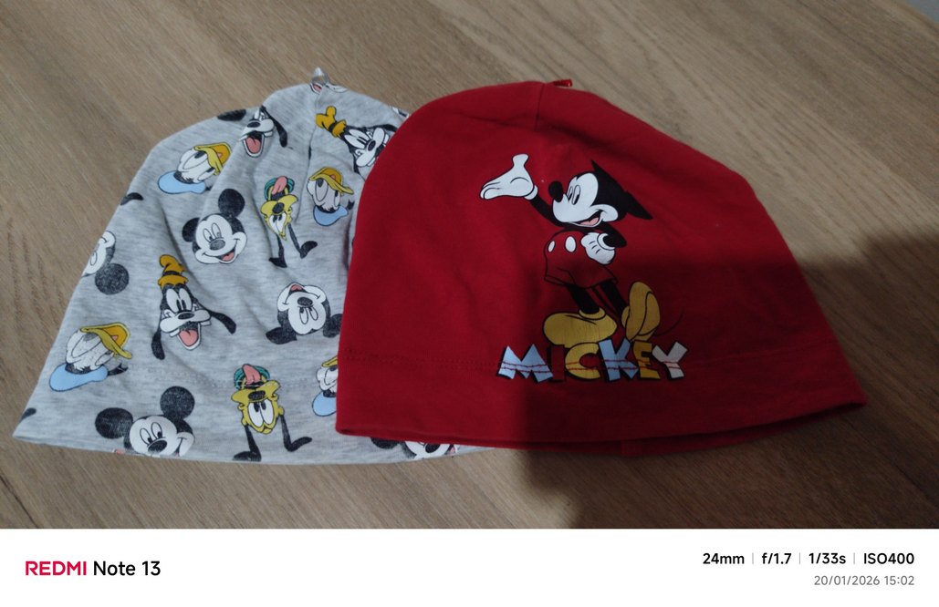 Mickey Mouse Desenli Çocuk Bere Seti - Görsel 2