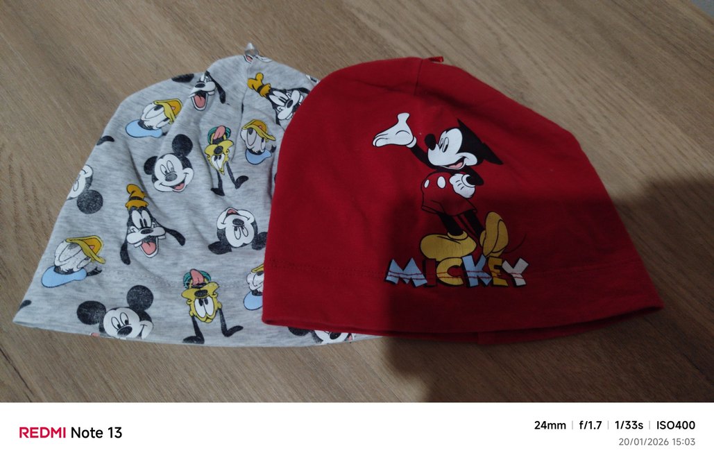 Mickey Mouse Desenli Çocuk Bere Seti - Görsel 3