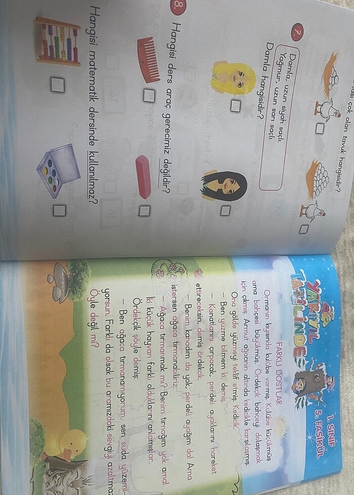 1.SINIF ATA YARIYIL TATİL KİTABI - Görsel 3