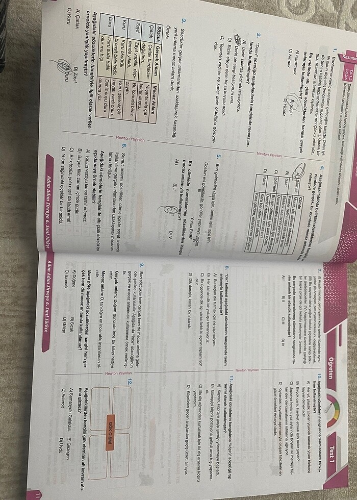 6.SINIF TÜRKÇE ADIM ADIM ZİRVEYE - Görsel 2