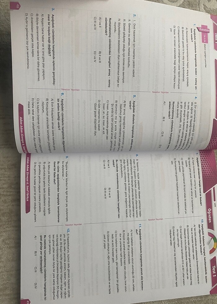 6.SINIF TÜRKÇE ADIM ADIM ZİRVEYE - Görsel 4