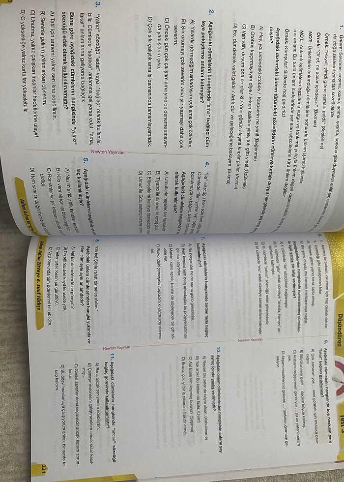 6.SINIF TÜRKÇE ADIM ADIM ZİRVEYE - Görsel 5