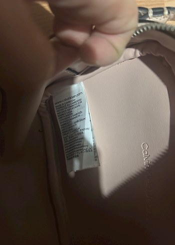Pudra pembe Deri Calvin Klein Çapraz Çanta - Görsel 8