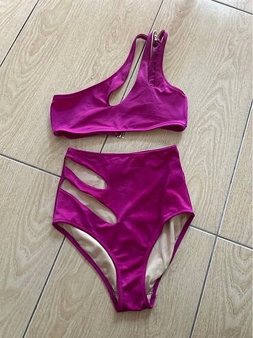 Mor bikini takım