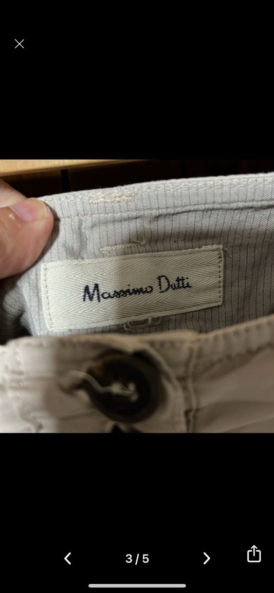 Düğmeli Keten Mini Etek - Görsel 4