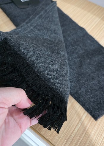 Aslan Kavrazlı Gri Akrilik Atkı - Görsel 5