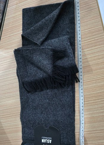 Aslan Kavrazlı Gri Akrilik Atkı - Görsel 9