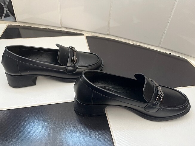 39 Beden Siyah loafer