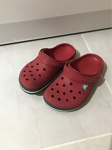 Crocs kırmızı çocuk terlik 27-28 C-11