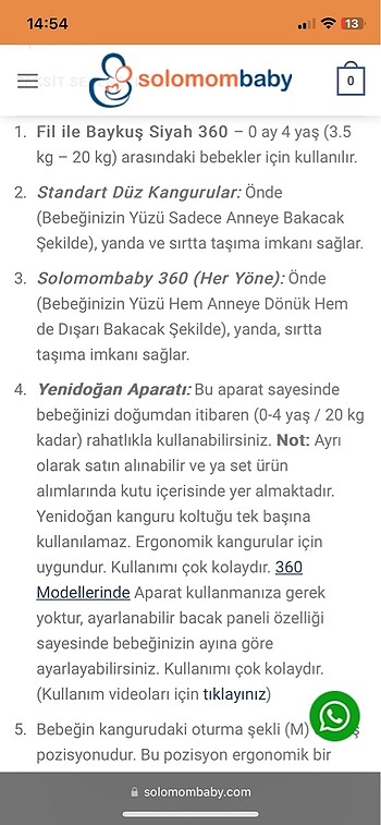 Solomombaby her yöne kanguru - Görsel 5