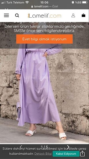 Lamelif uzun elbise