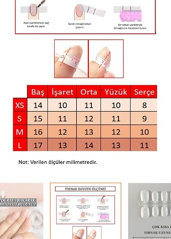 Pastel Bej Kısa Tırnak Takma - Görsel 3