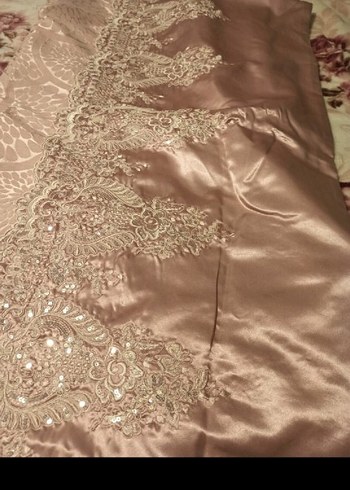 Pembe İşlemeli Dantel nevresim takımı - Görsel 3