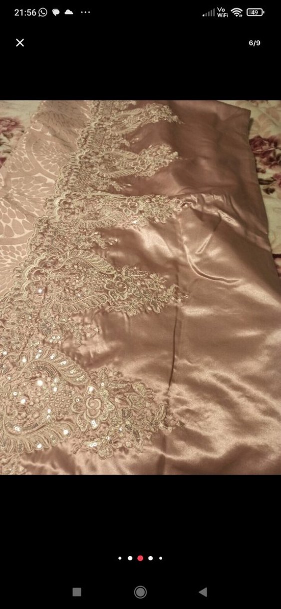 Pembe İşlemeli Dantel nevresim takımı - Görsel 3