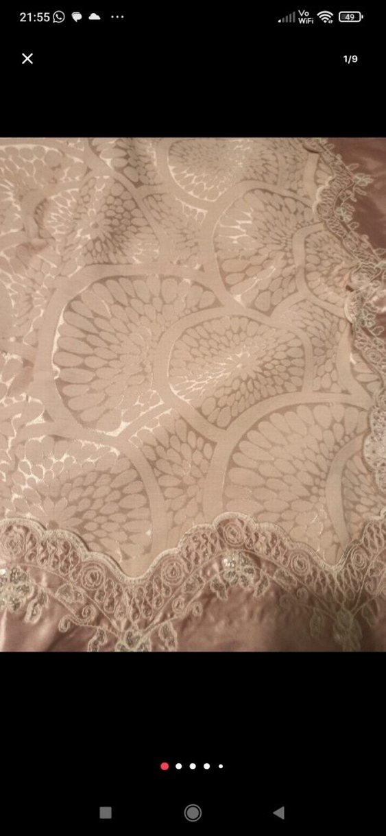 Pembe İşlemeli Dantel nevresim takımı - Görsel 5