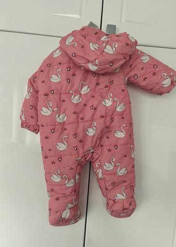 LC Waikiki Pembe Desenli Bebek Kız Tulumu - Görsel 4