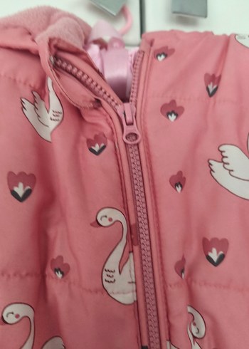 LC Waikiki Pembe Desenli Bebek Kız Tulumu - Görsel 3