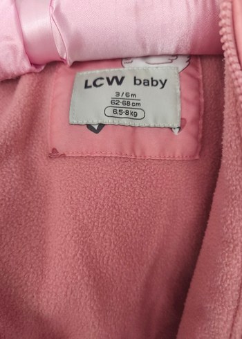 LC Waikiki Pembe Desenli Bebek Kız Tulumu - Görsel 5