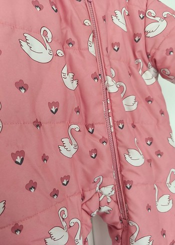 LC Waikiki Pembe Desenli Bebek Kız Tulumu - Görsel 2