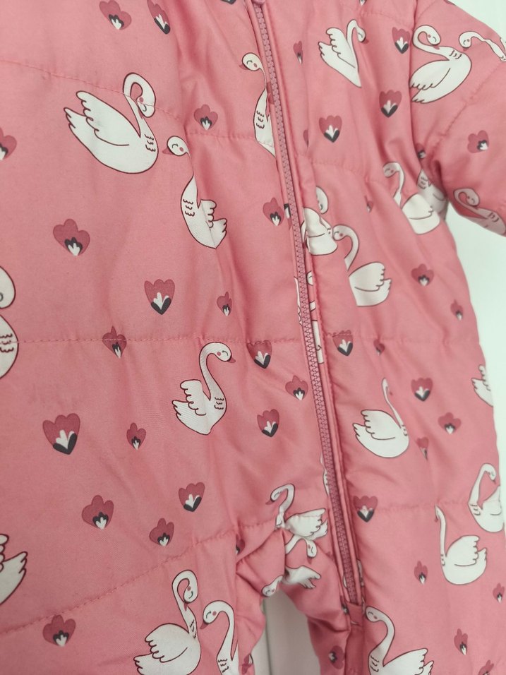 LC Waikiki Pembe Desenli Bebek Kız Tulumu - Görsel 2