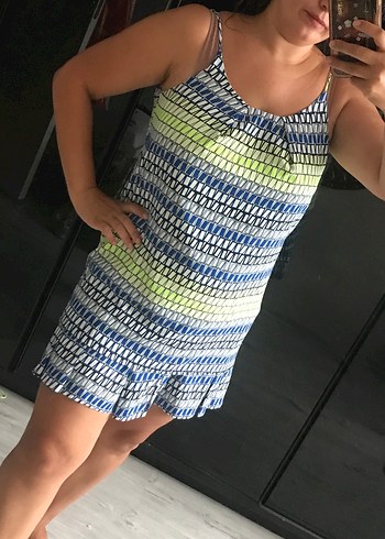 Askılı Mini Triko Elbise