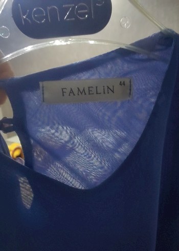 Mavi Kadın Uzun Salaş Elbise - Görsel 5