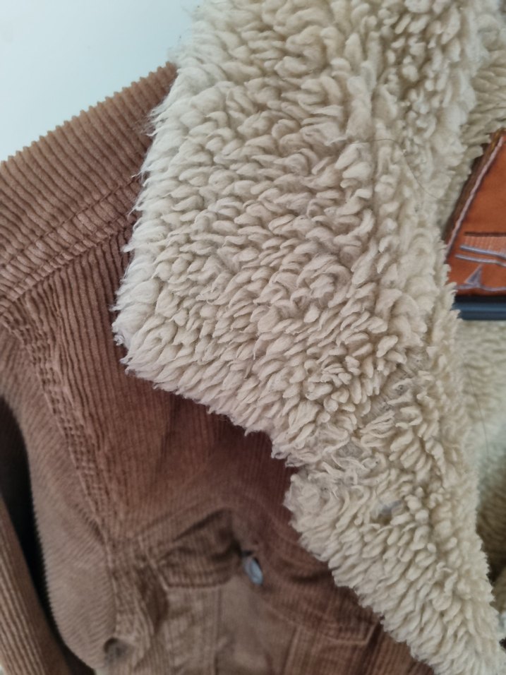 Fitilli Kadife erkek çocuk kışlık 
mont - Görsel 3