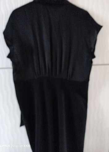 44 Beden siyah Renk Siyah üst tarafı ipek saten alt tarafı polyester