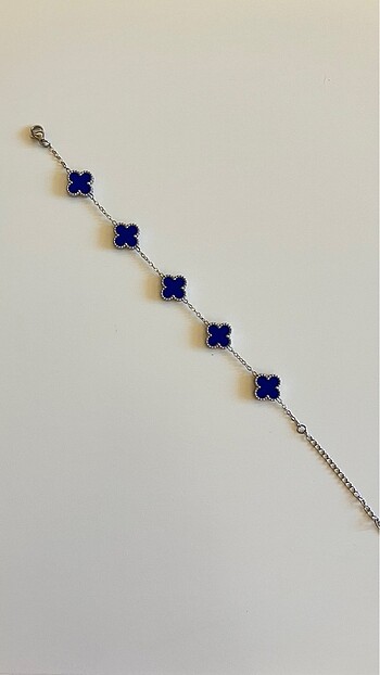 Van Cleef & Arpels Mavi Çelik Yonca Bileklik