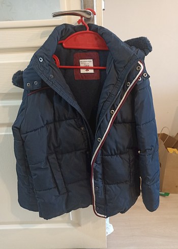 Erkek Çocuk Lacivert Kürklü Mont - Görsel 2